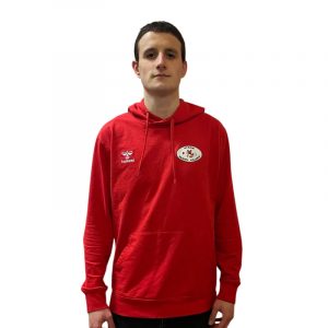 Sudadera con gorro roja Eibar Rugby